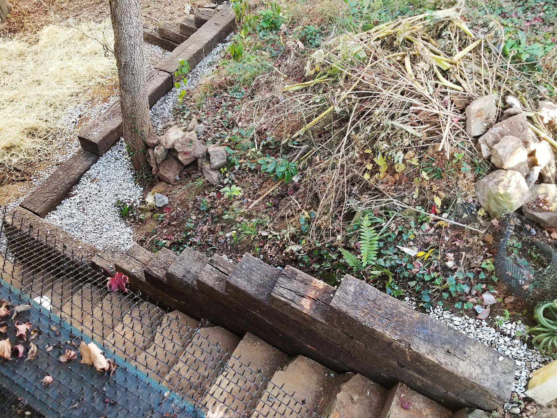 Retaining Wall View from Overhead